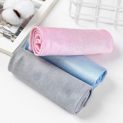 Buy Lint Free Glass Cleaning Towel 40x40cm Tableware Microfiber Glass Cleaning Cloth online manufacture