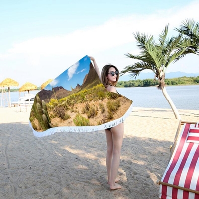 Mua ẩm chống ẩm Bánh khăn bãi biển Roundie lỗ chống ủi Long Lasting Quick Dry Beach Towel online manufacture