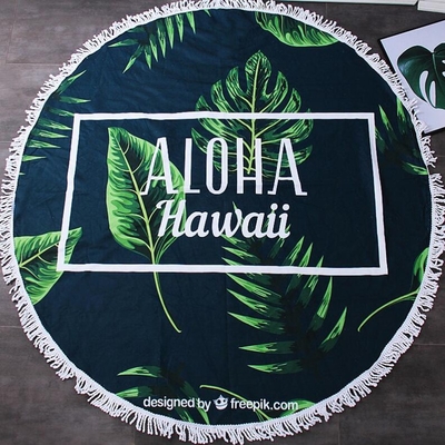comprar Toalha redonda de microfibra personalizável Toalha de praia de microfibra amigável à pele online manufacture