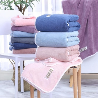 Buy Bathroom Coral Fleece Microfiber Hair Towel Portable For Travel Use online manufacture