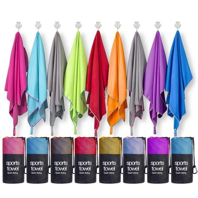Buy Thin And Light Weight Microfiber Travel Towel Quick Dry Suede Fabric online manufacture