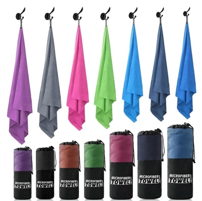 Buy Quick Dry Travel Microfiber Towel Thin And Lightweight Space Saving With Bag online manufacture