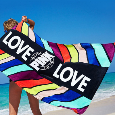 Buy Cotton Custom Printed Bath Towels High Absorbability Space Saving Skin Friendly online manufacture