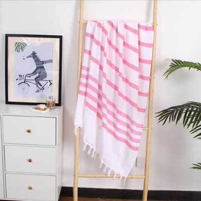Buy Soft 100% Cotton Hammam Beach Towel Lightweight Odor Resistant Holeproof online manufacture