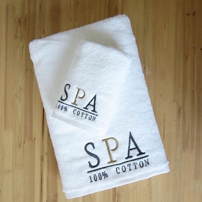 Buy 100 % Cotton Luxury Spa Towels Washable Holeproof Long Lasting Easy Cleanup online manufacture