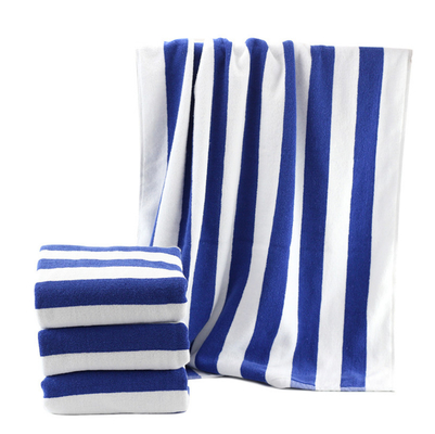 comprar 100 toallas de algodón impermeables a los olores Toallas de baño de algodón a rayas lavables online manufacture