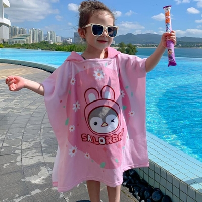 Buy Customized Childrens Swim Towel Poncho Washable Holeproof Long Lasting online manufacture