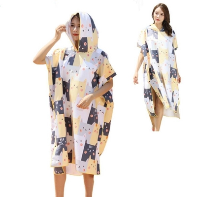Mua Máy khăn tắm poncho bằng vải vi mô thấm lỗ tùy chỉnh Máy khăn thay đồ khô nhanh online manufacture