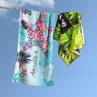 70x140cm Microfiber Custom Promotional Towels Lightweight Promotional Beach Towels