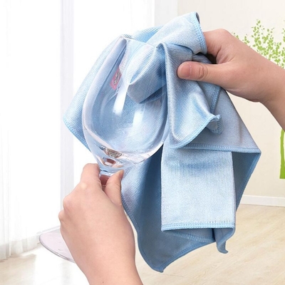 Window And Cup Microfiber Cleaning Towel Custom Kitchen Cleaning Rags