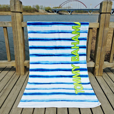 Customize Full Side Printing 100% Cotton Best Beach Towels On Beach And Bath 