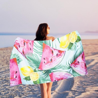 Sports Microfiber Suede Beach Towel Full Body Coverage Fade resistant