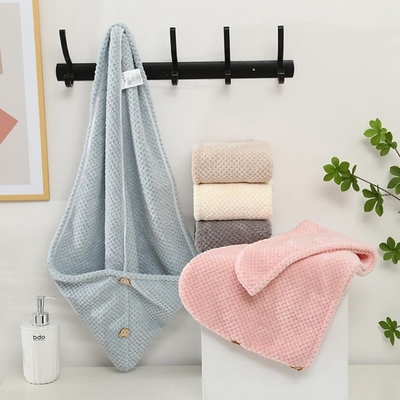 Absorpcja wody Turbie Twist Mikrofiber ręcznik Koralowe wełno Wafle Tkanie