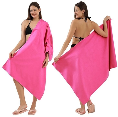 Lightweight Fast Drying Bath Towels Suede Fabric Easy Cleanup Fade Resistant