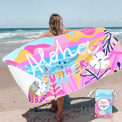 Sand Proof Microfiber Quick Dry Beach Towel Fashionable Microfiber Suede Beach Towel