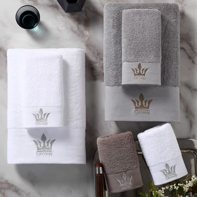100 % Cotton 16s Hotel Collection Bath Towel Sets Comfortable And Soft